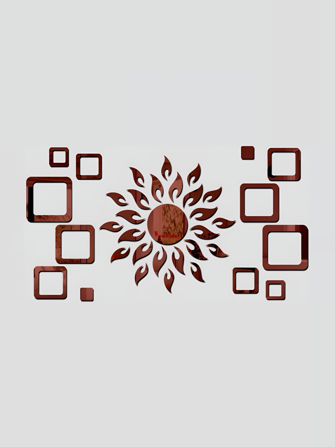 

Wall1ders Brown 12 Pieces Acrylic Wall Stickers