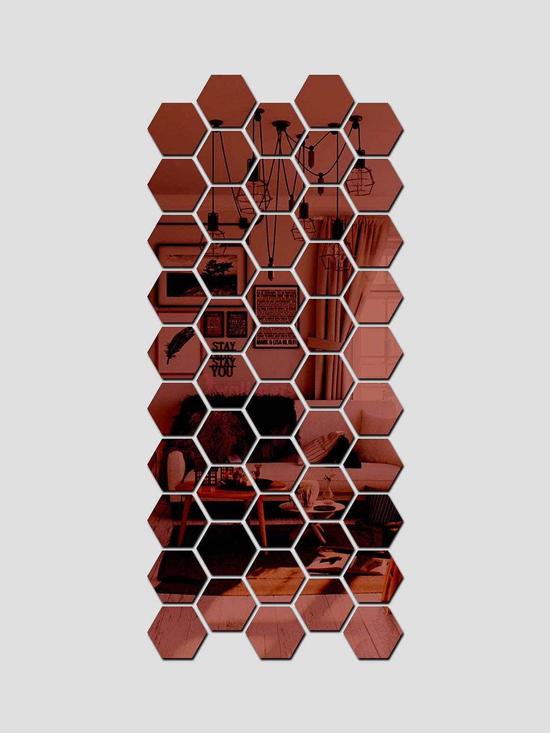 

Wall1ders Brown 50 Pieces Acrylic Wall Stickers