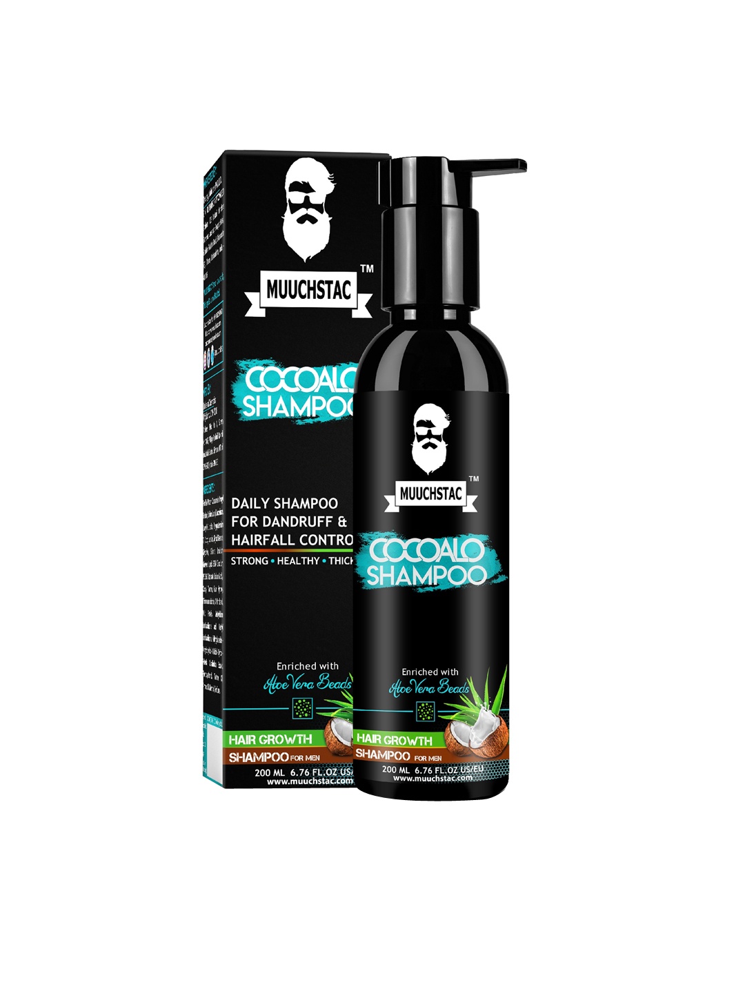 

MUUCHSTAC Men Cocoalo Anti-dandruff & Anti Hairfall Shampoo - 200ml, Teal