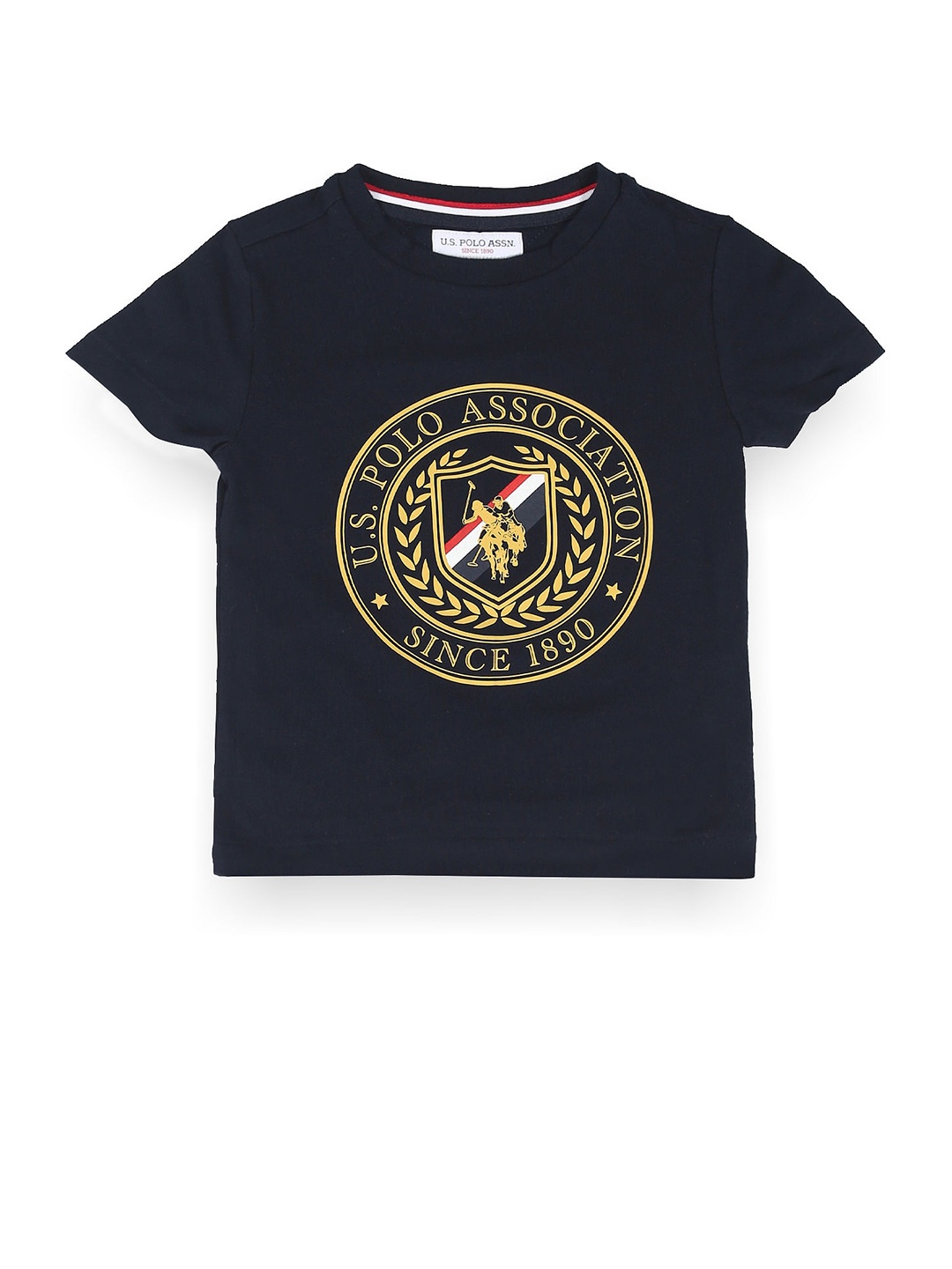 

U.S. Polo Assn. Kids Boys Brand Logo Printed Short Sleeves T-shirt, Navy blue