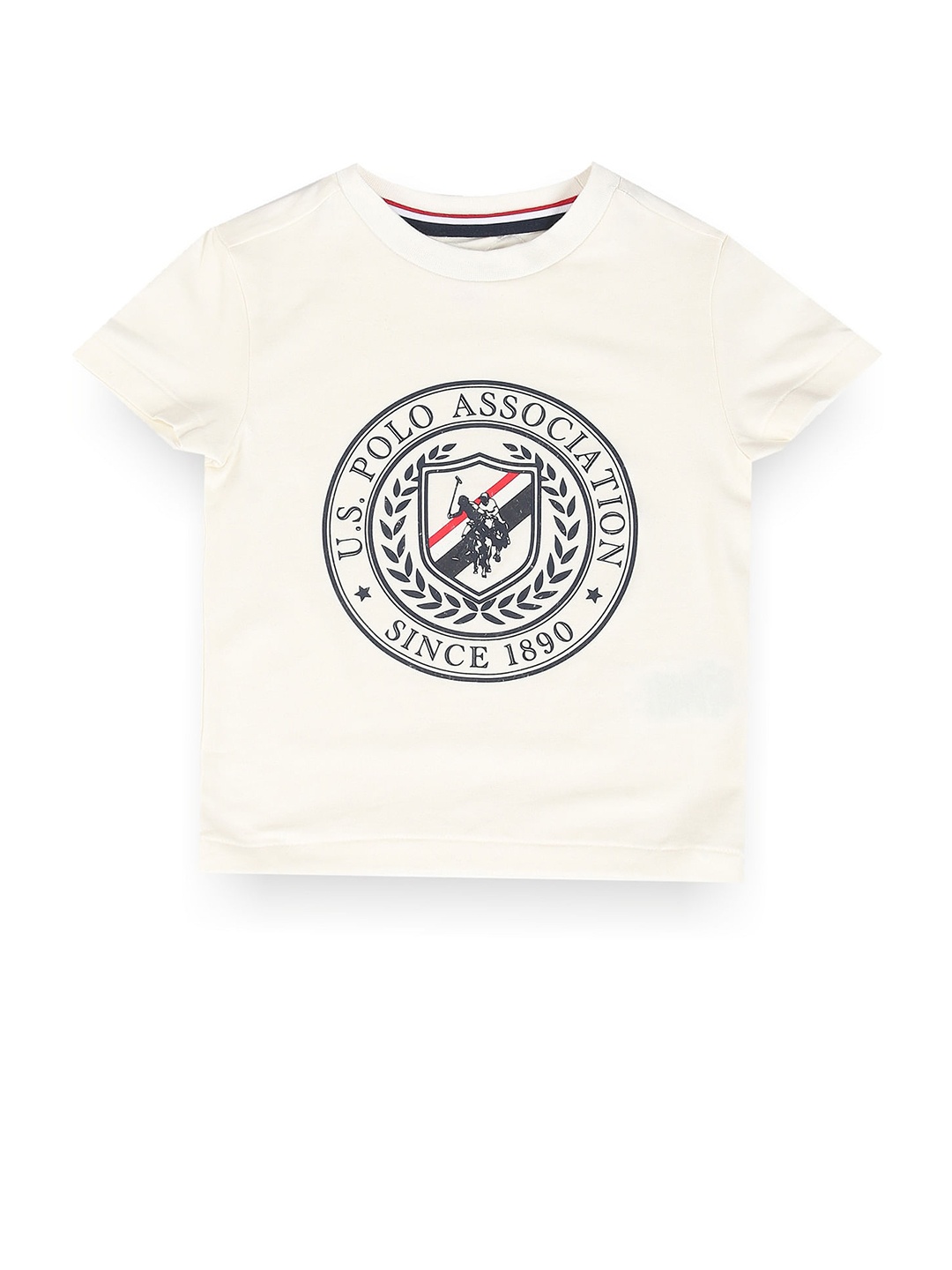 

U.S. Polo Assn. Kids Boys Graphic Printed T-shirt, White
