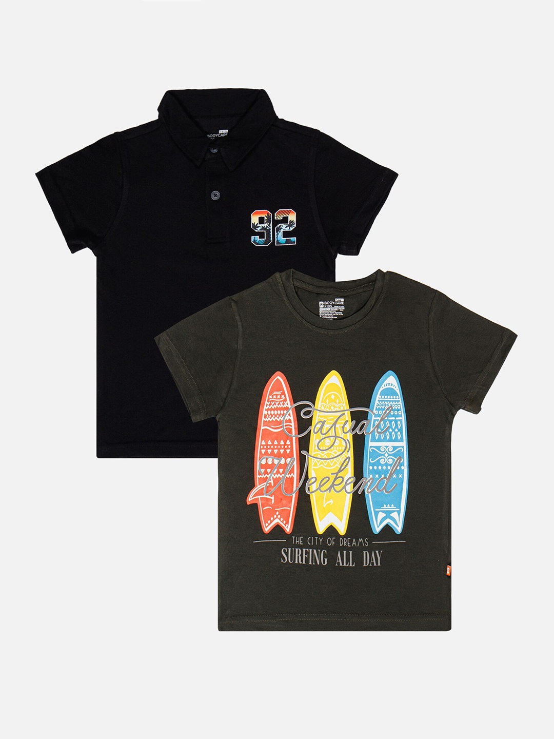 

Bodycare Boys 2 Printed Polo Collar T-shirt, Assorted
