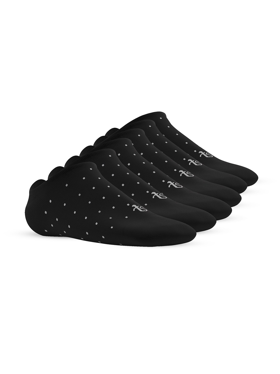 

TalkingSox Pack Of 6 Printed Shoe-Liner Length Socks, Black