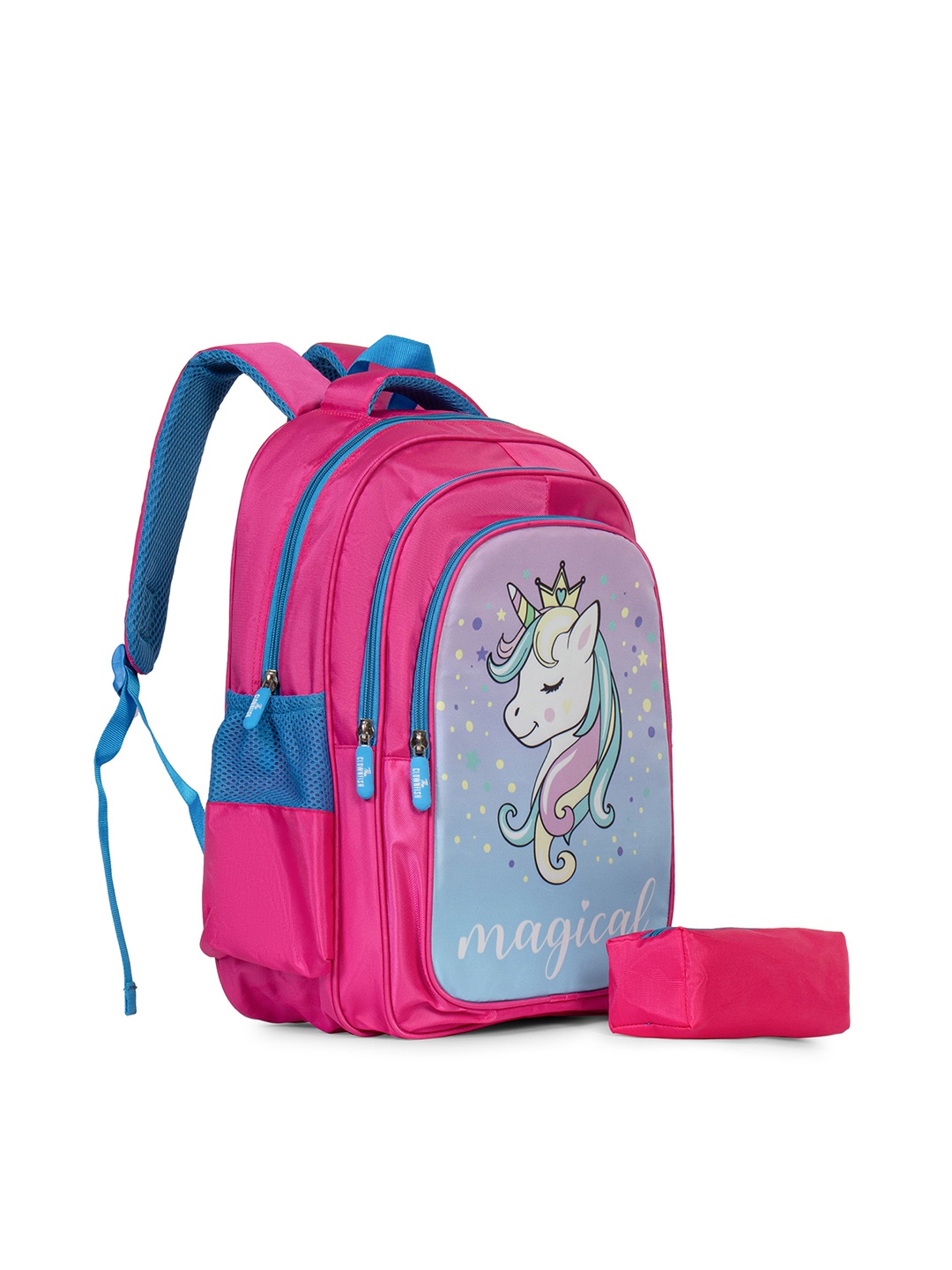 

THE CLOWNFISH KidVenture Unisex Kids Graphic Backpack, Pink