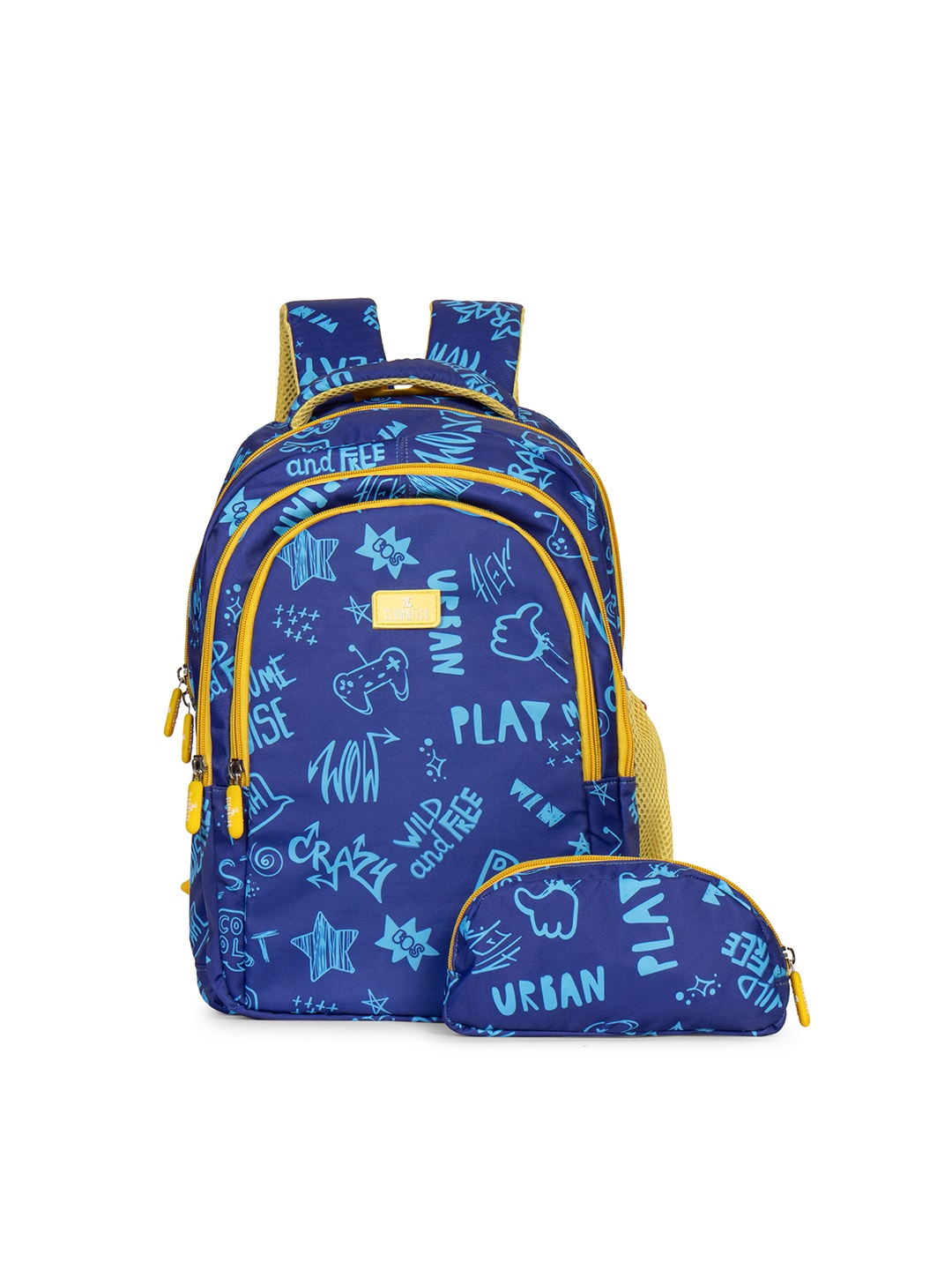 

THE CLOWNFISH Scholastic Unisex Kids Backpack, Navy blue