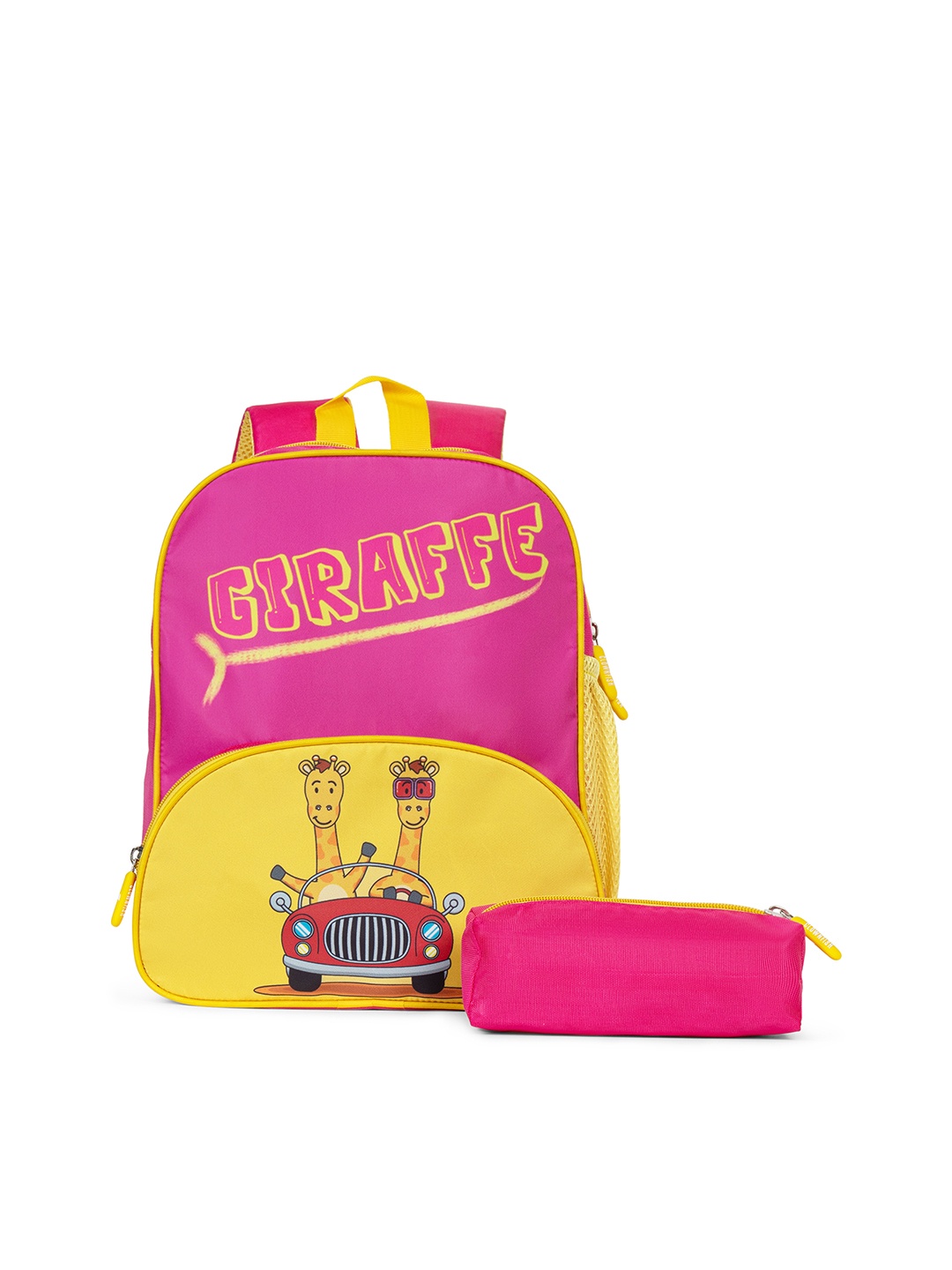 

THE CLOWNFISH Mini Explorer Unisex Kids Typography Backpack, Pink
