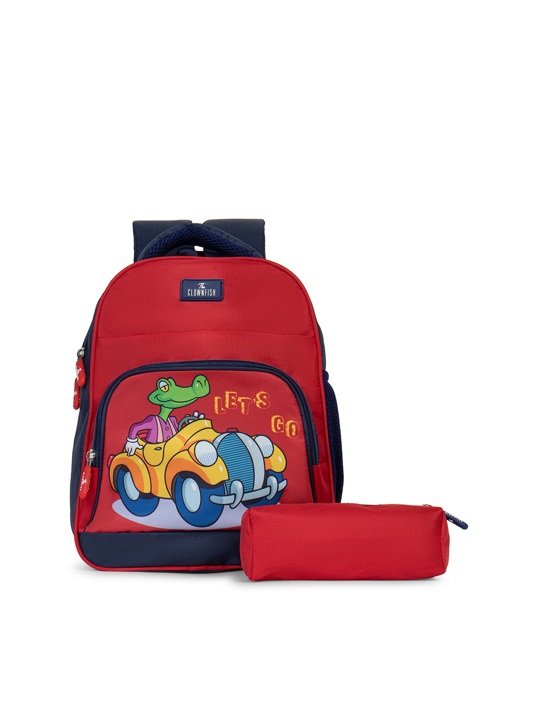 

THE CLOWNFISH Mini Explorer Unisex Kids Graphic Backpack, Red