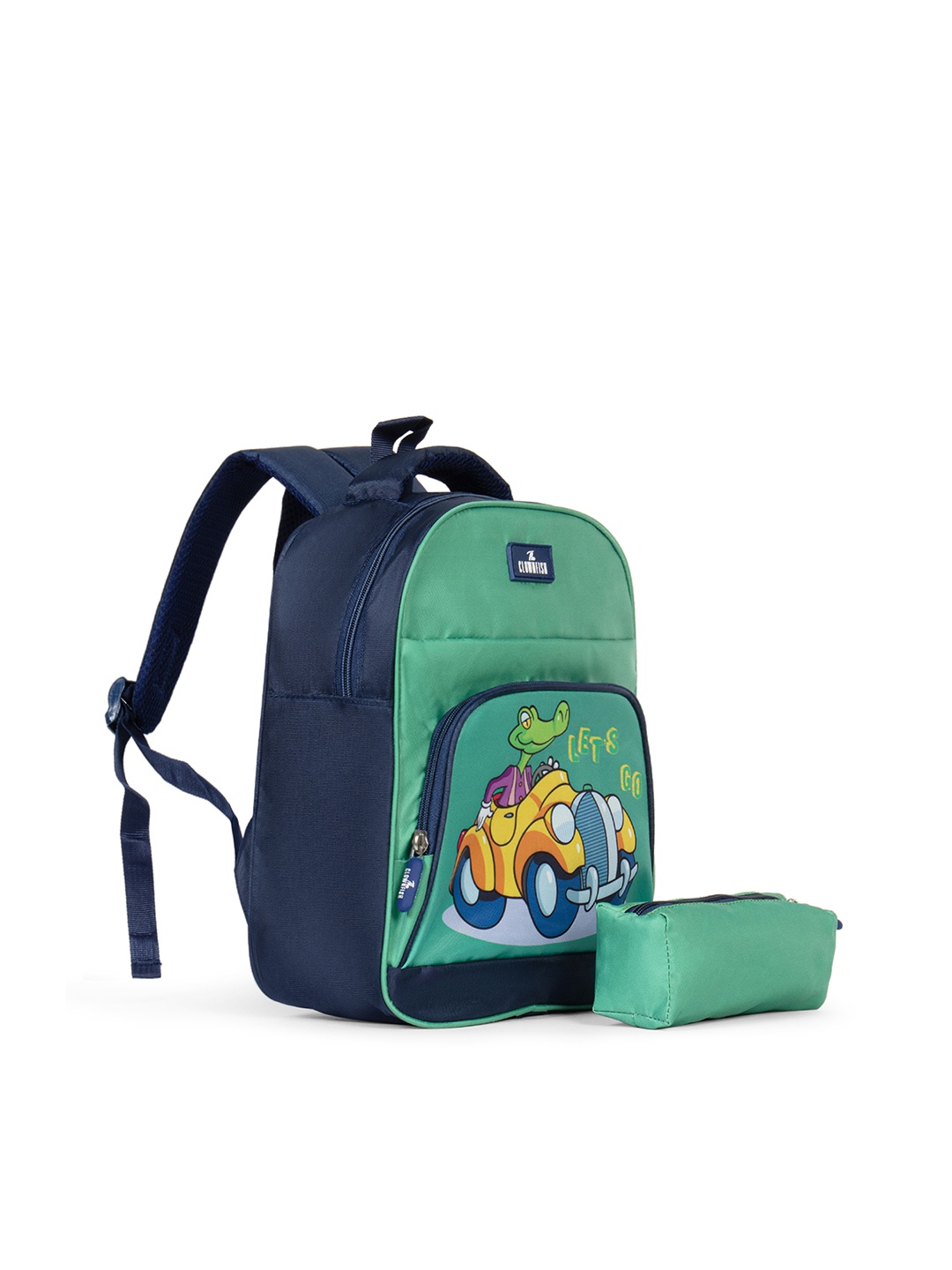 

THE CLOWNFISH Mini Explorer Unisex Kids Graphic Backpack, Green