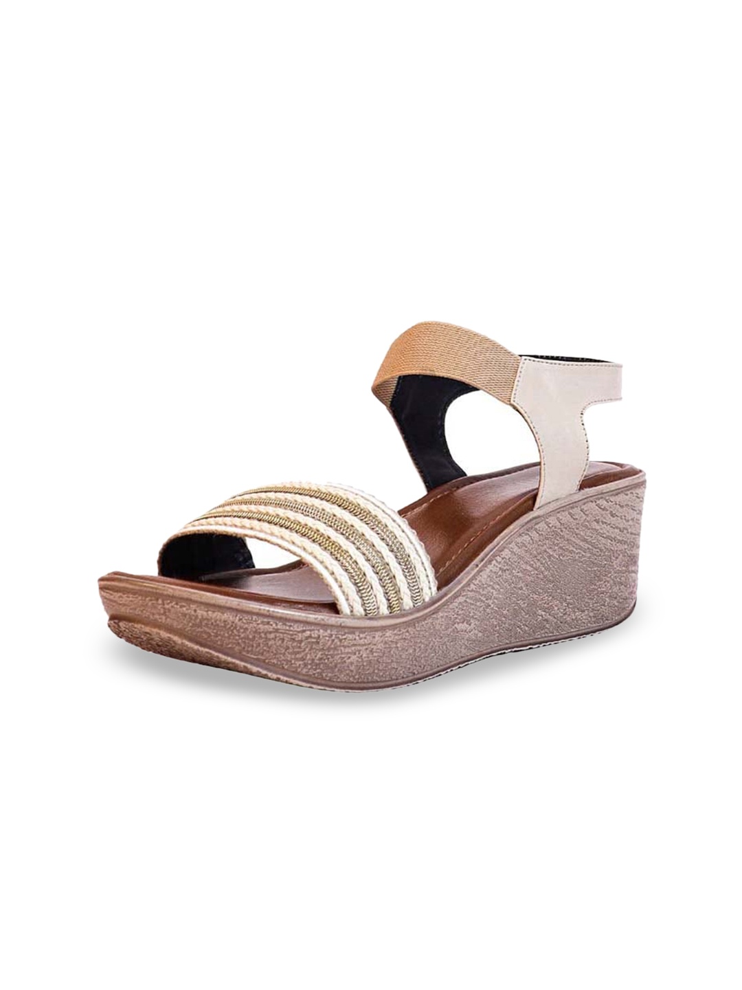 

Ozuri Textured Wedge Heels, Beige