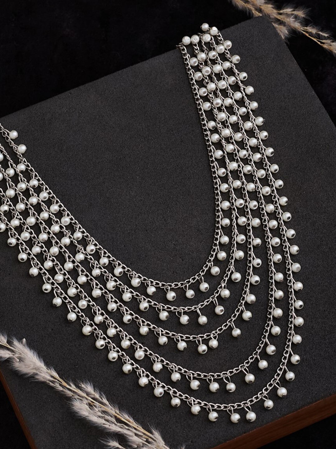 

ATIBELLE German Silver Silver-Plated Layered Necklace