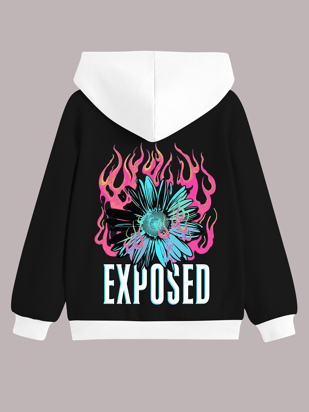 

BAESD Boys Graphic Printed Hooded Long Sleeves Fleece Pullover Sweatshirt, Black