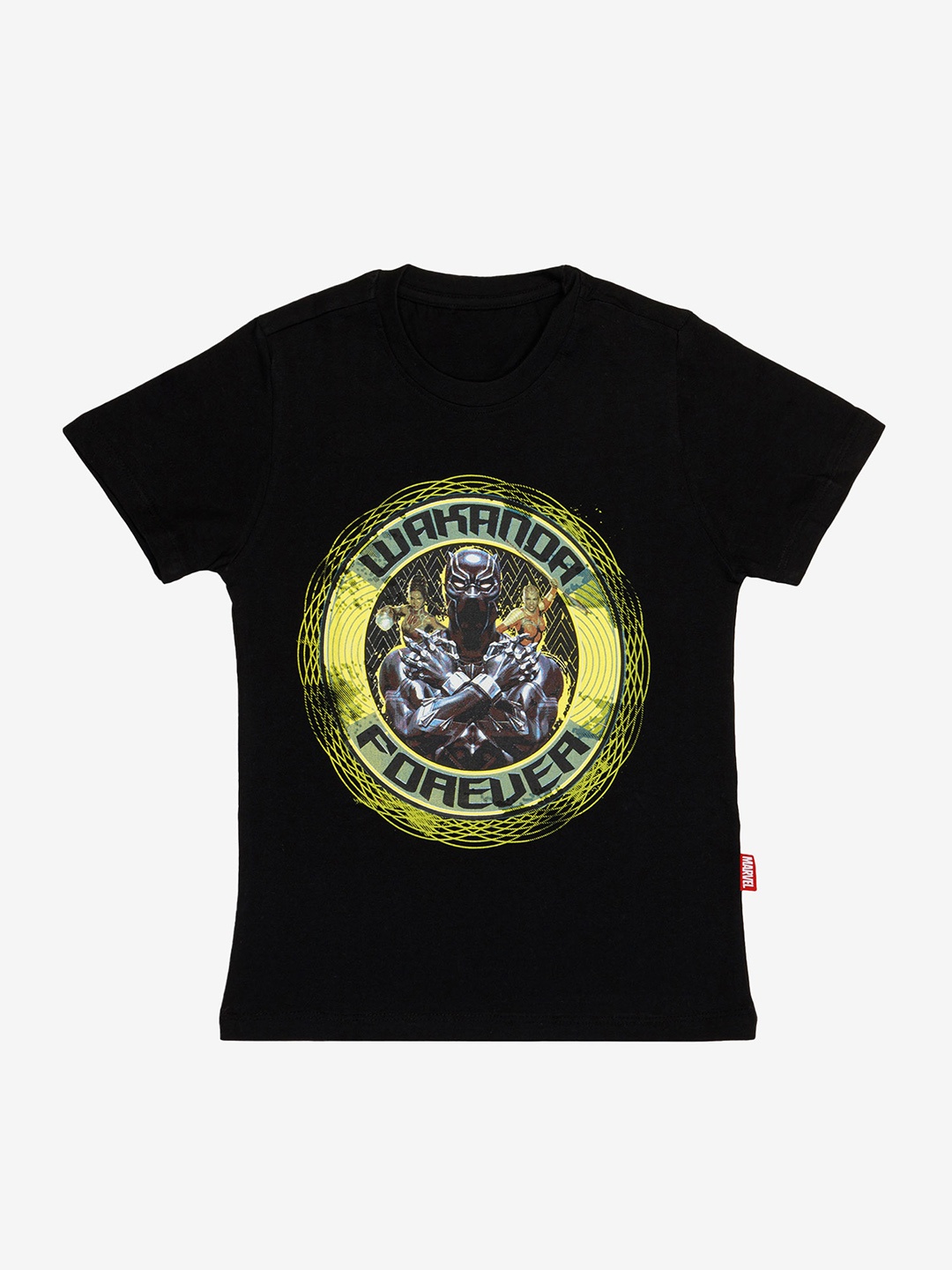 

Bodycare Boys Graphic Printed Round Neck Cotton T-shirt, Black