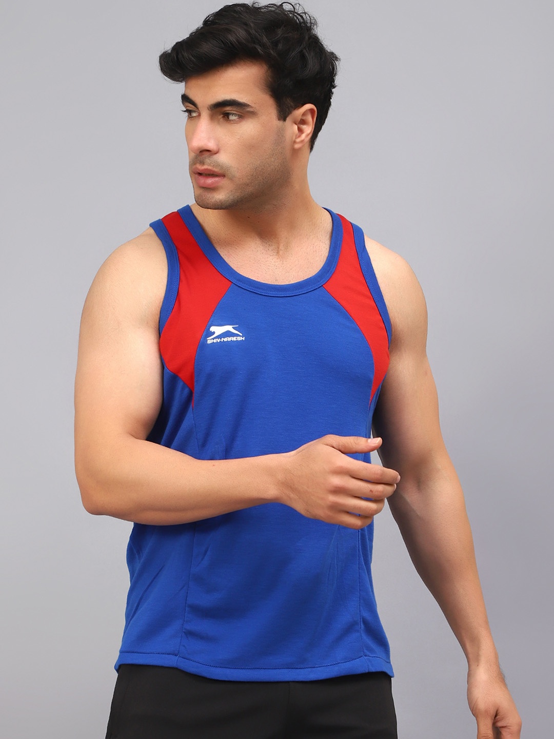 

Shiv Naresh Pack Of 2 Innerwear Vests 208_Royal-Red_Vest, Blue
