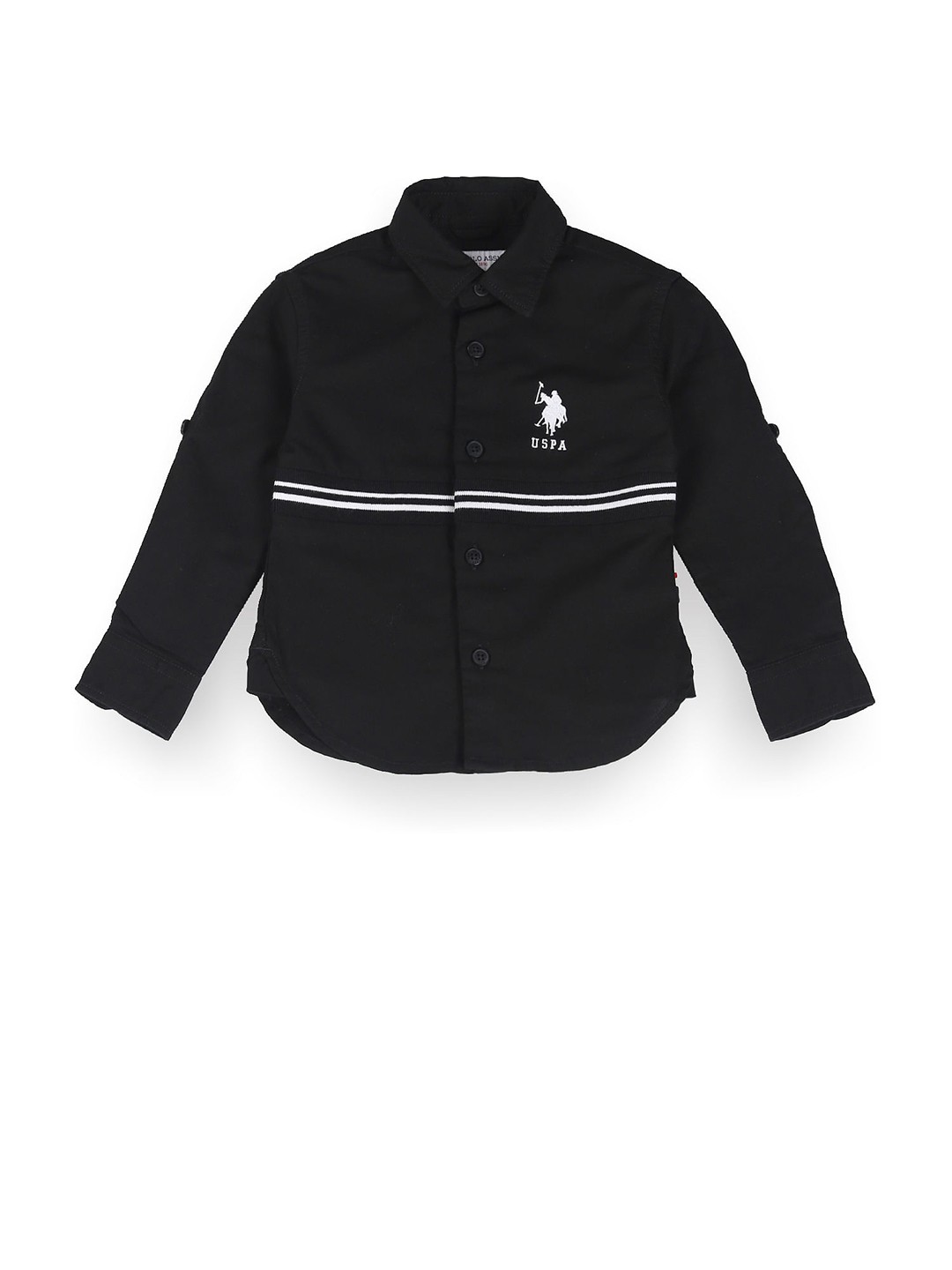 

U.S. Polo Assn. Kids Boys Classic Pure Cotton Casual Shirt, Black