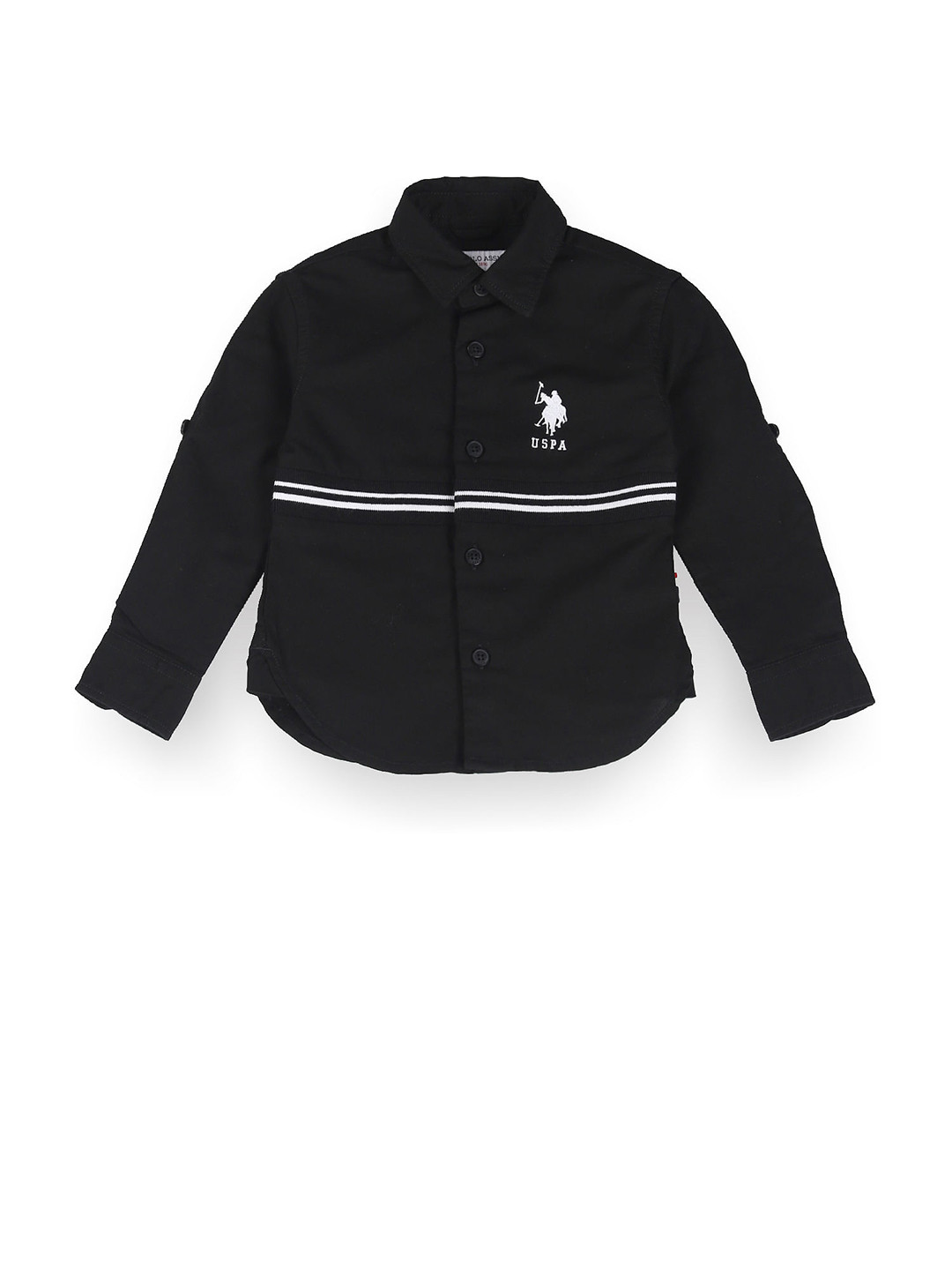 

U.S. Polo Assn. Kids Boys Classic Pure Cotton Casual Shirt, Black