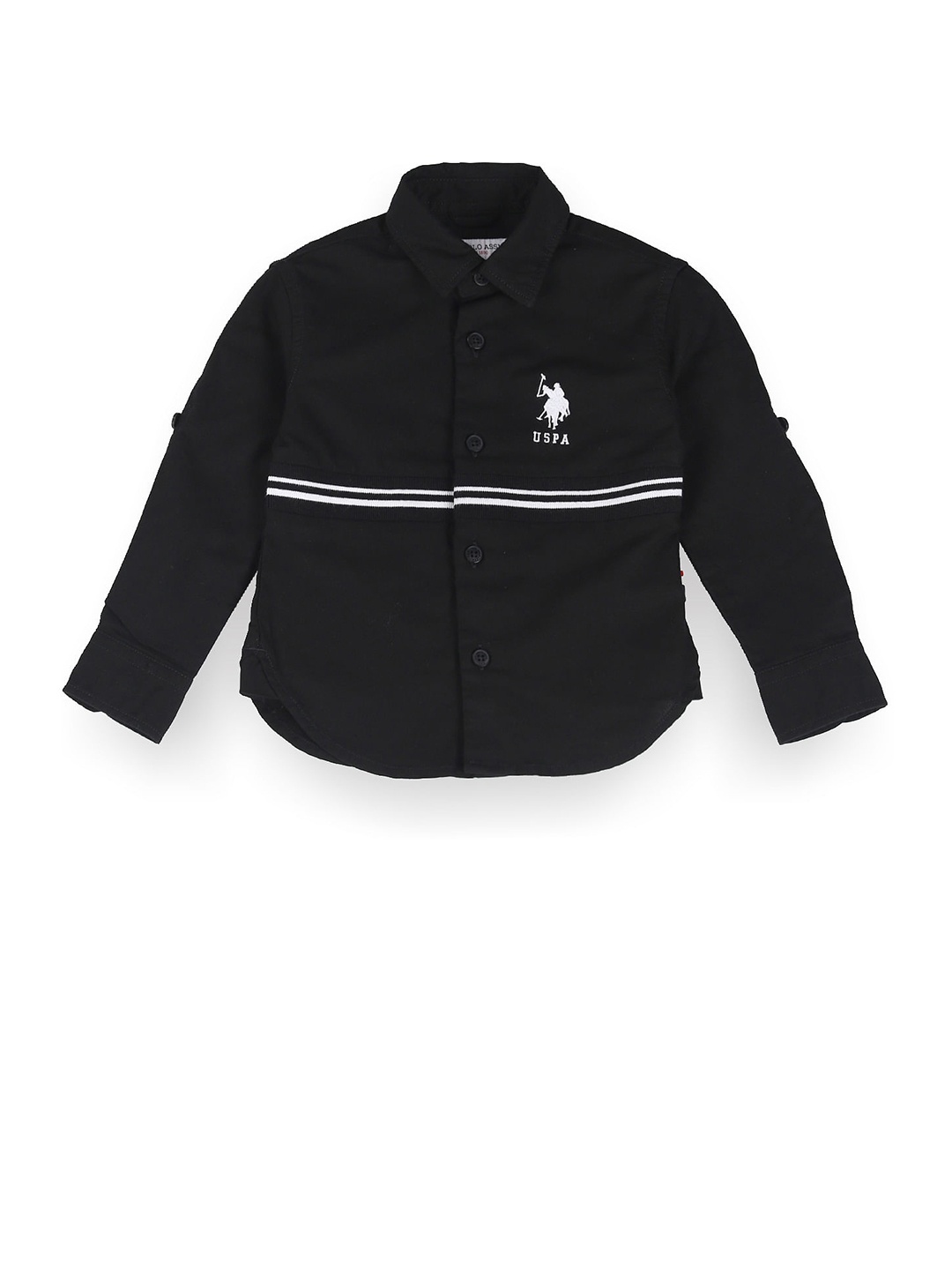 

U.S. Polo Assn. Kids Boys Classic Pure Cotton Casual Shirt, Black