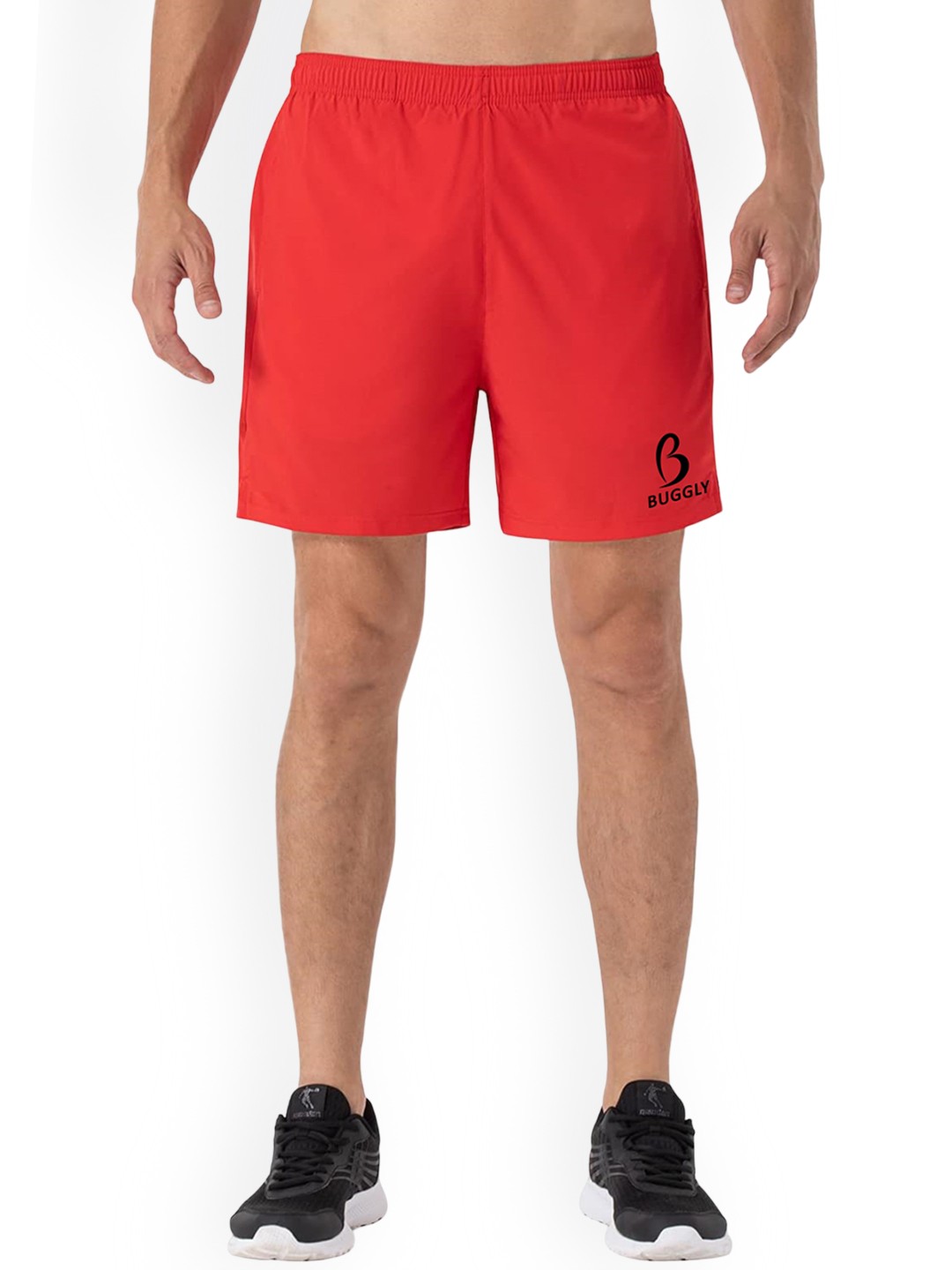 

BAESD Men Running Sports Shorts, Red