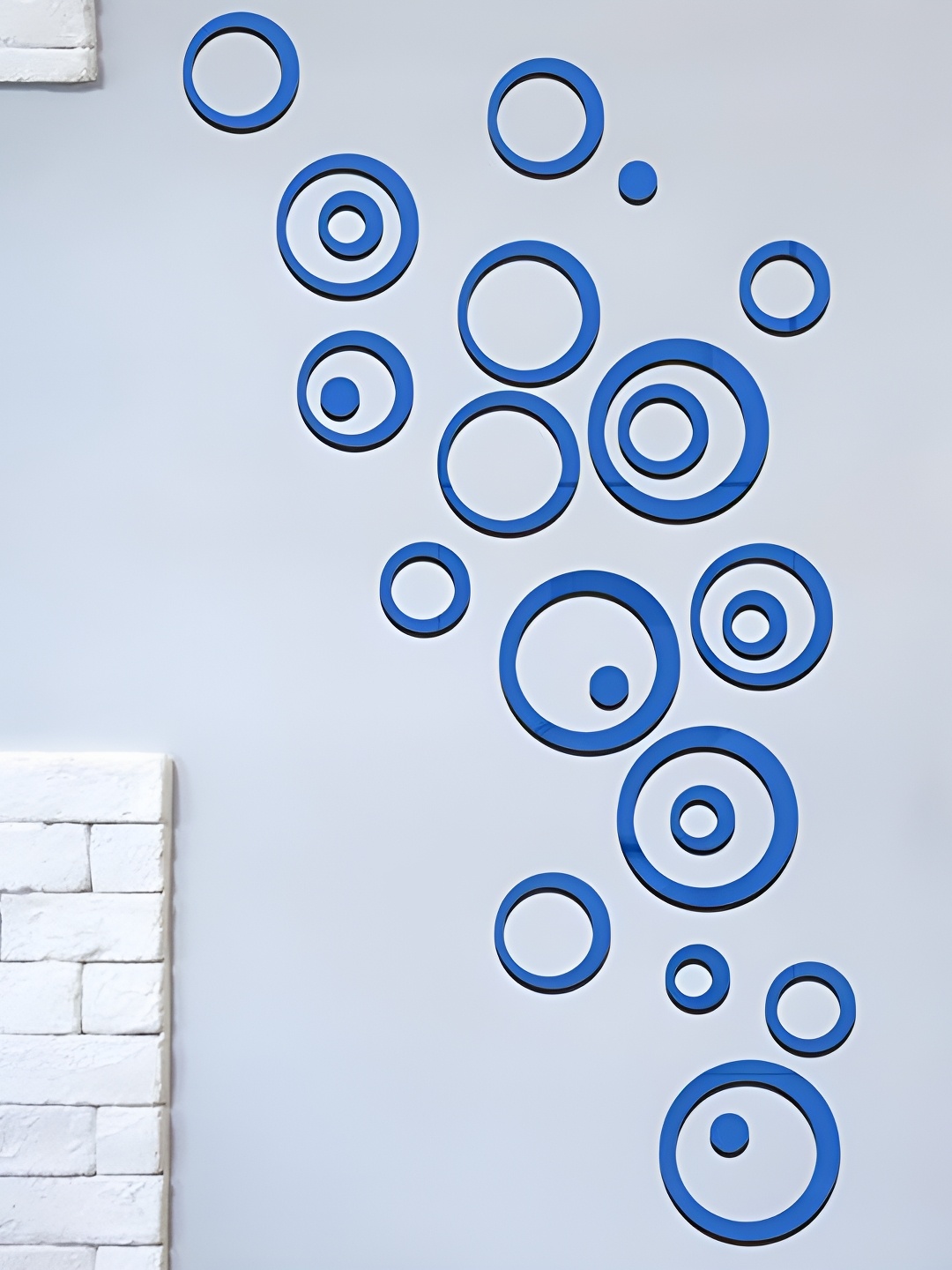 

Wall1ders 24 Pieces Blue Rings Acrylic Wall Sticker