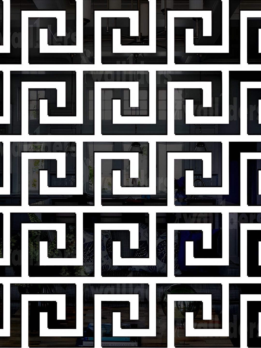 

Wall1ders Black 25 Pieces New Geometric Mirror Wall Stickers