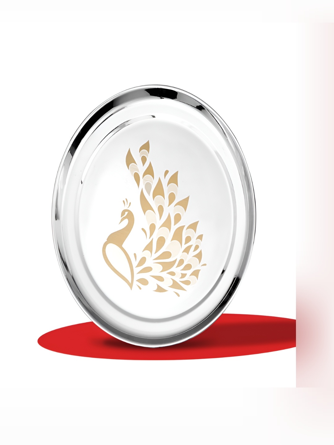 

Classic Essentials Silver-Toned Stainless Steel Glossy Plates