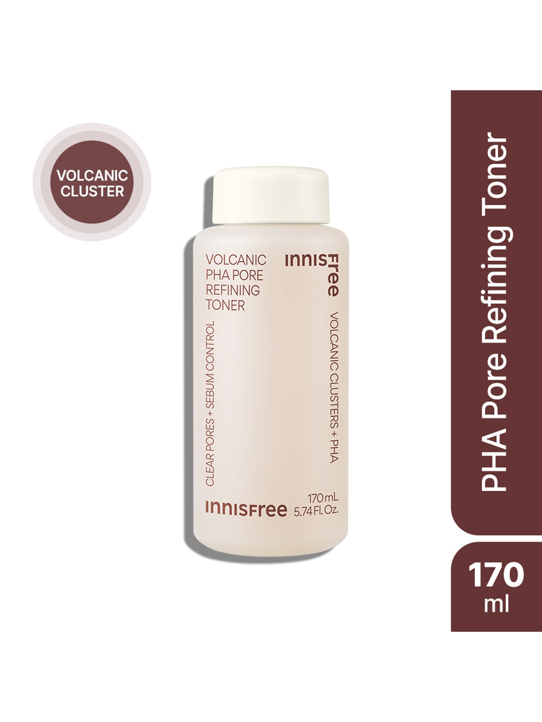 

Innisfree Volcanic PHA Pore Toner for Sebum Control - 170ml, Pink