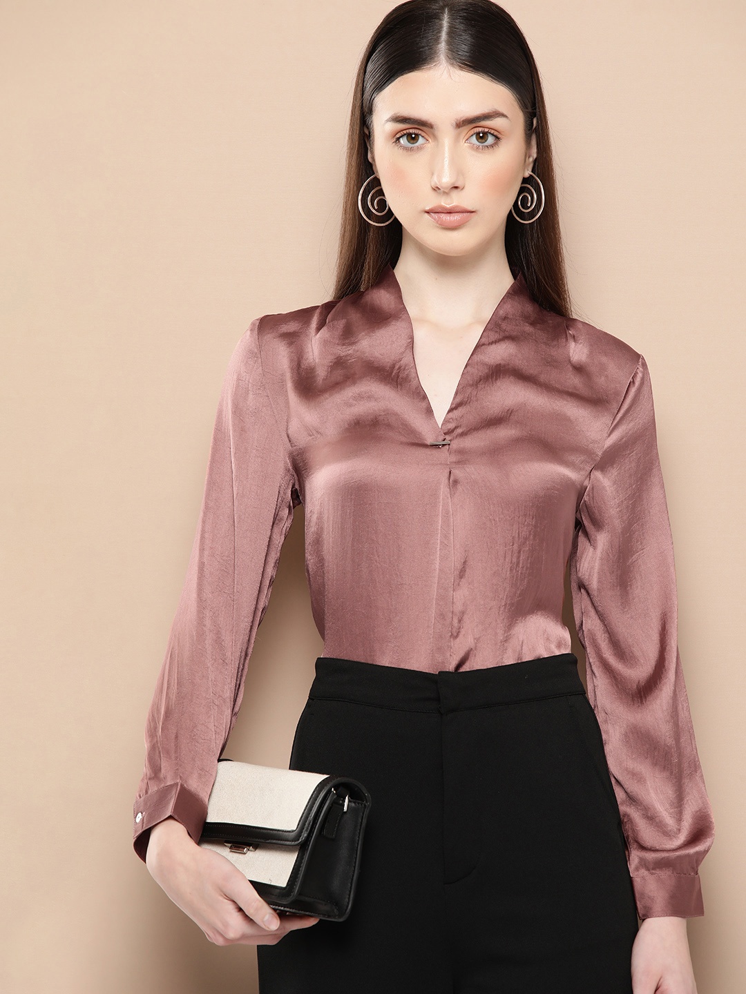 

her by invictus Shirt Style Top, Copper