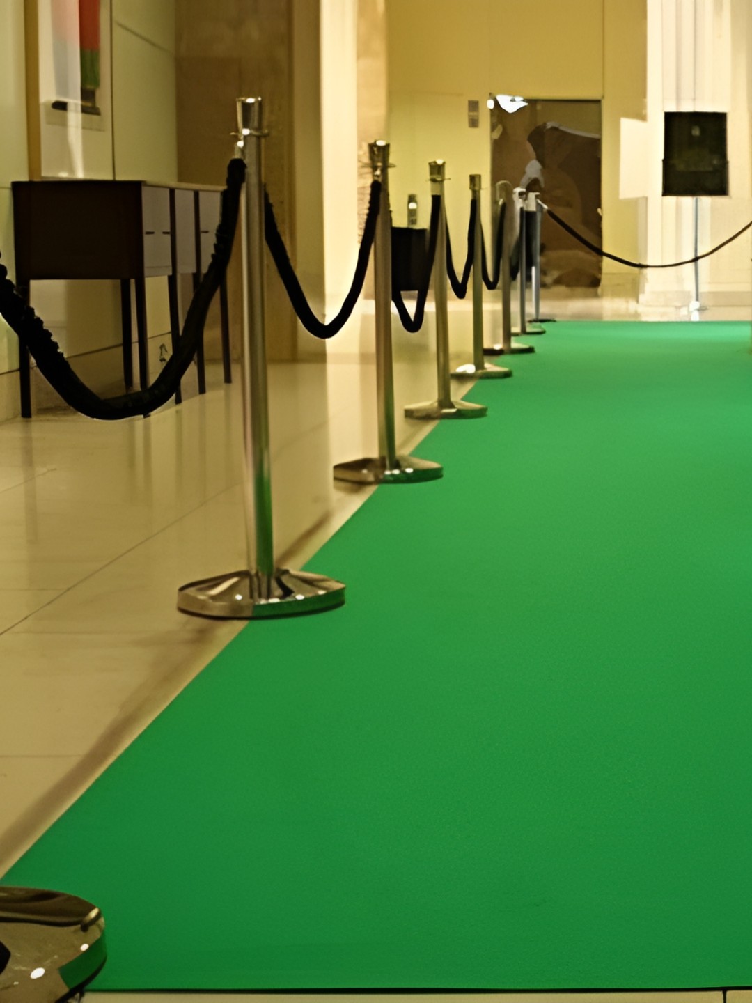 

Asad Emporium Rugs Green Non-Woven Anti-Skid Indoor or Outdoor Carpet