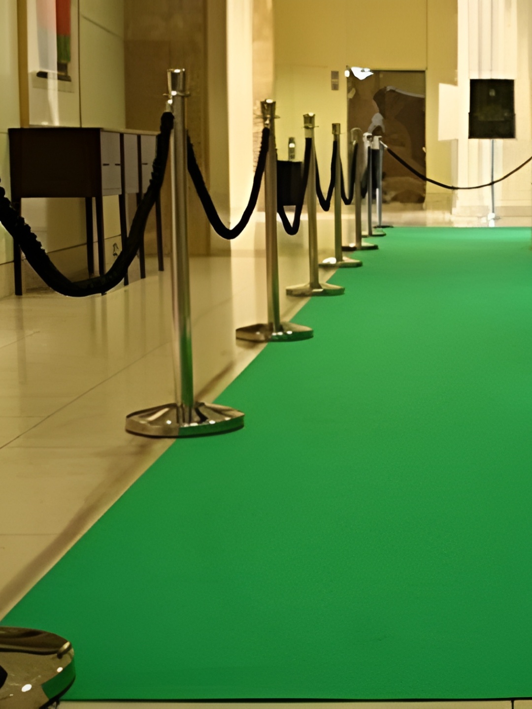 Asad Emporium Rugs Green Anti-Skid Carpet