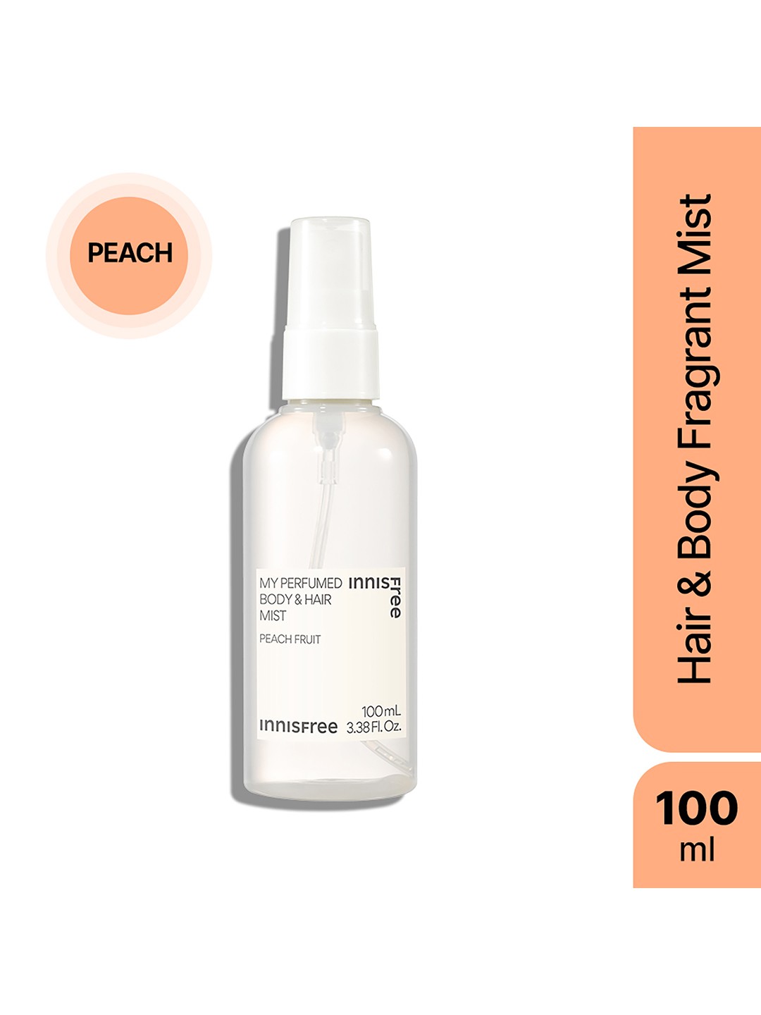 

Innisfree My Perfumed Body & Hair Mist 100ml - Peach, White