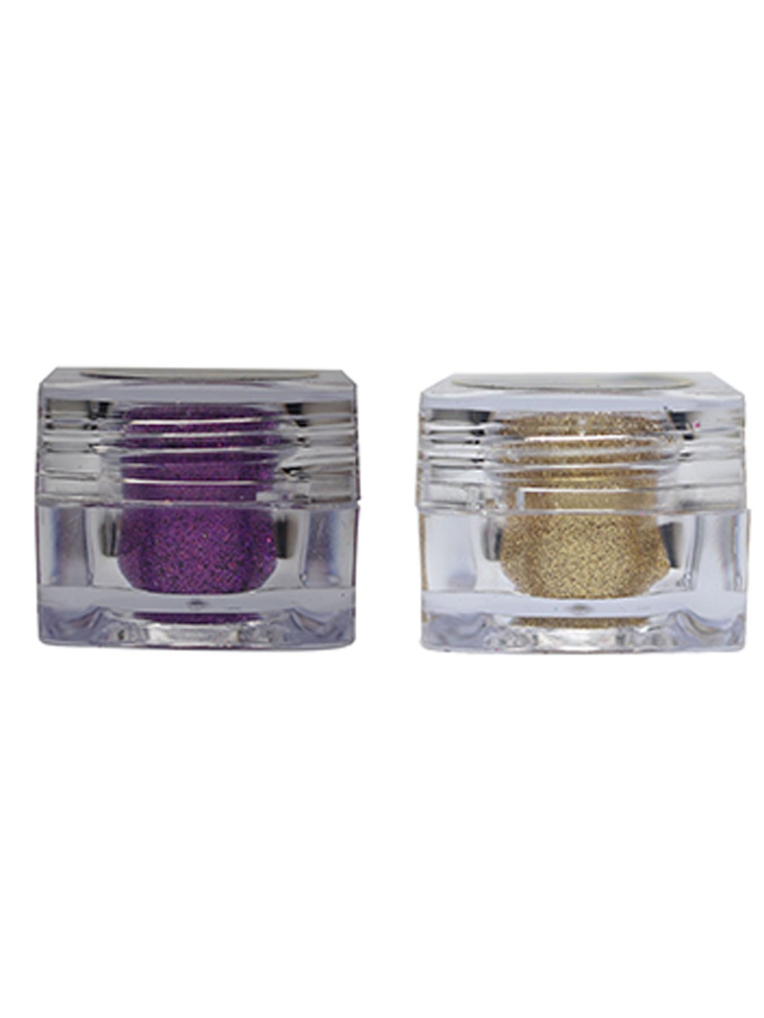 

Veoni BELLE Holographic Set Of 2 HD Glitter Eyeshadow-5gEach-Violet Purple 10-Pure Gold 15