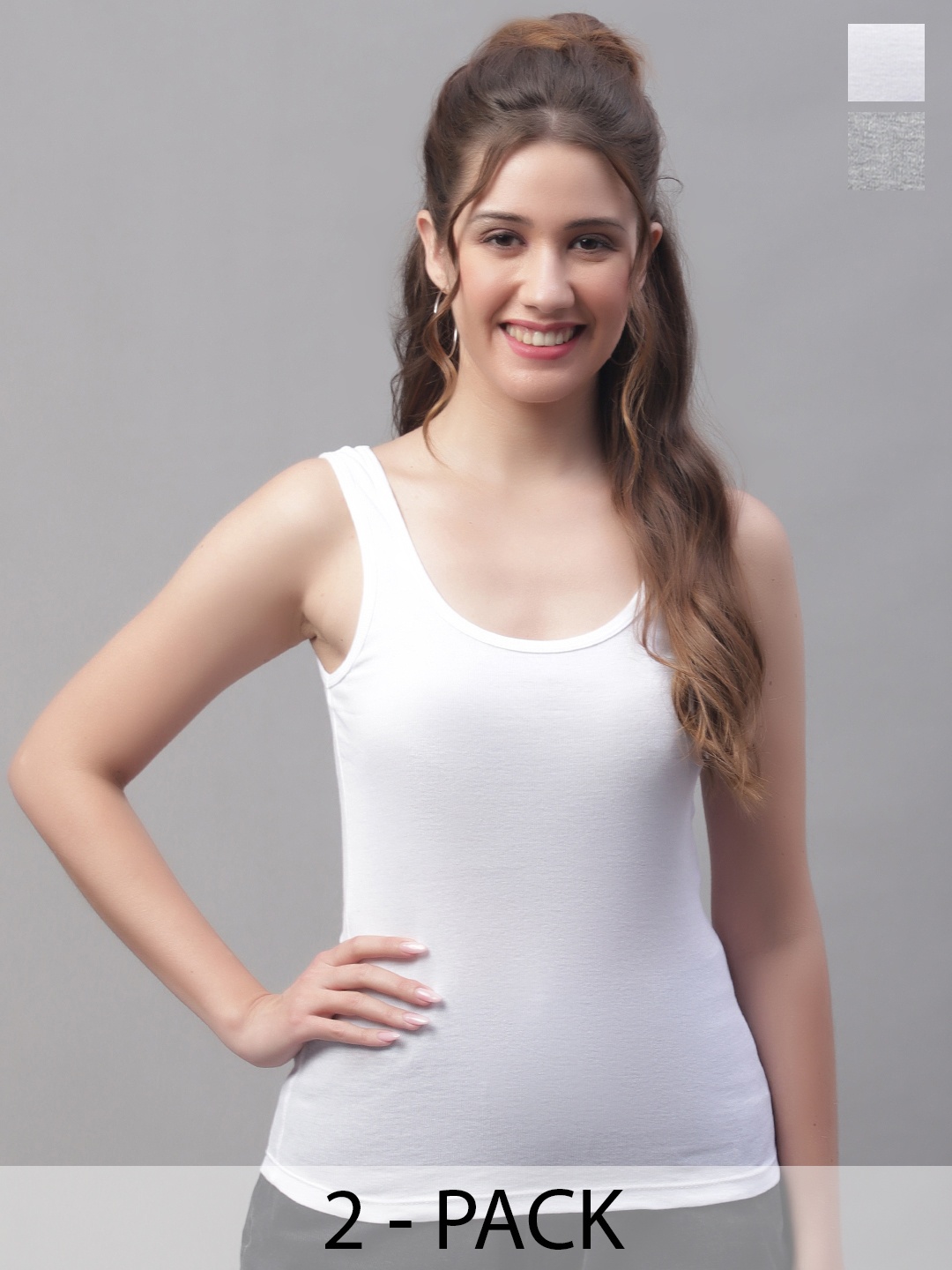 

Friskers Cotton Tank Top, White