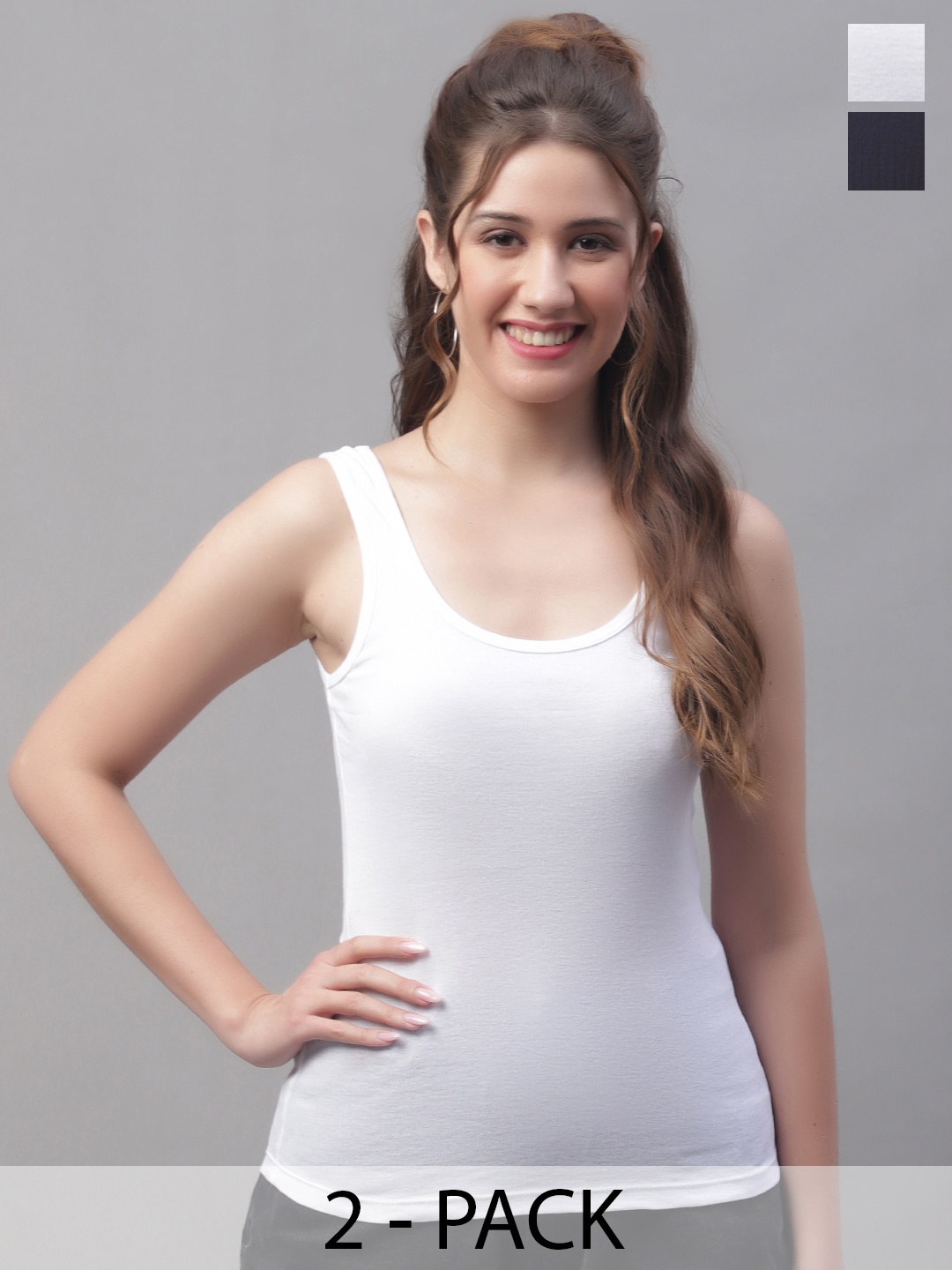 

Friskers Cotton Tank Top, White