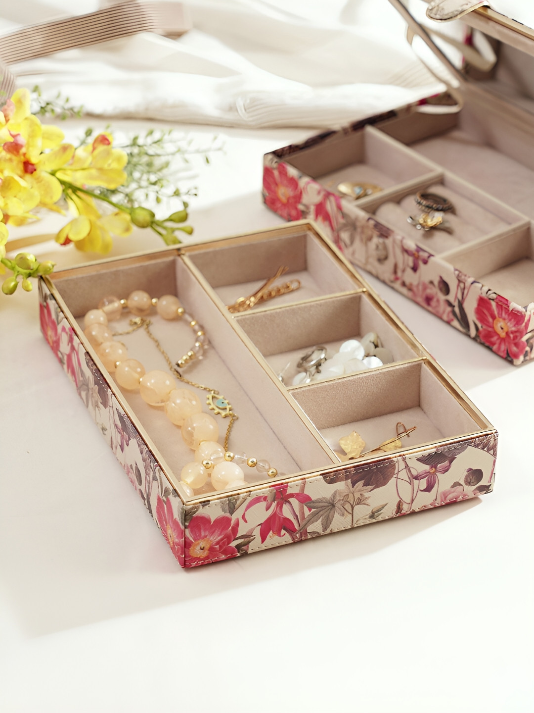 

Pure Home and Living Pink Regular Jewellery Organiser