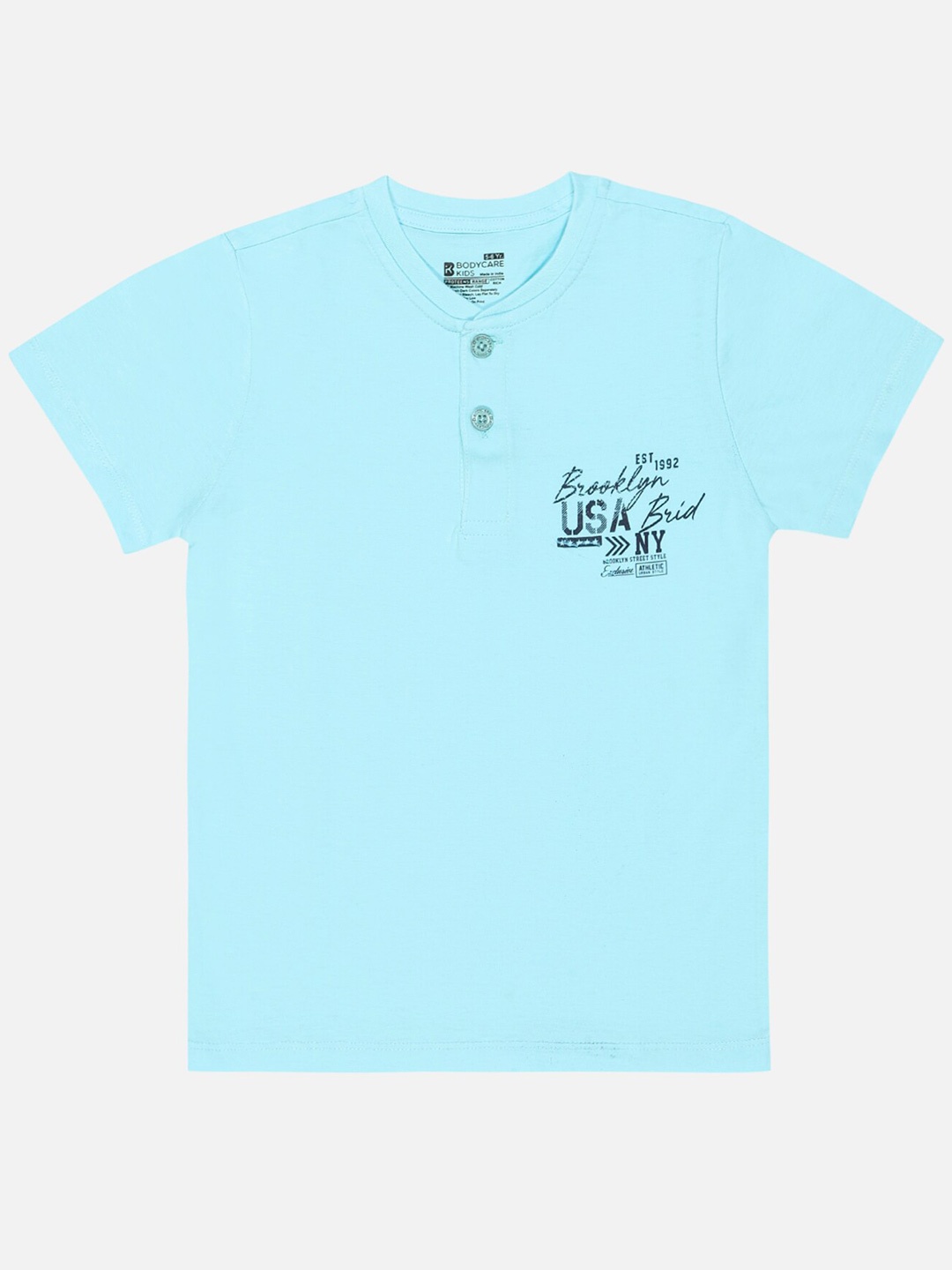 

Bodycare Boys Round Neck Cotton T-shirt, Blue