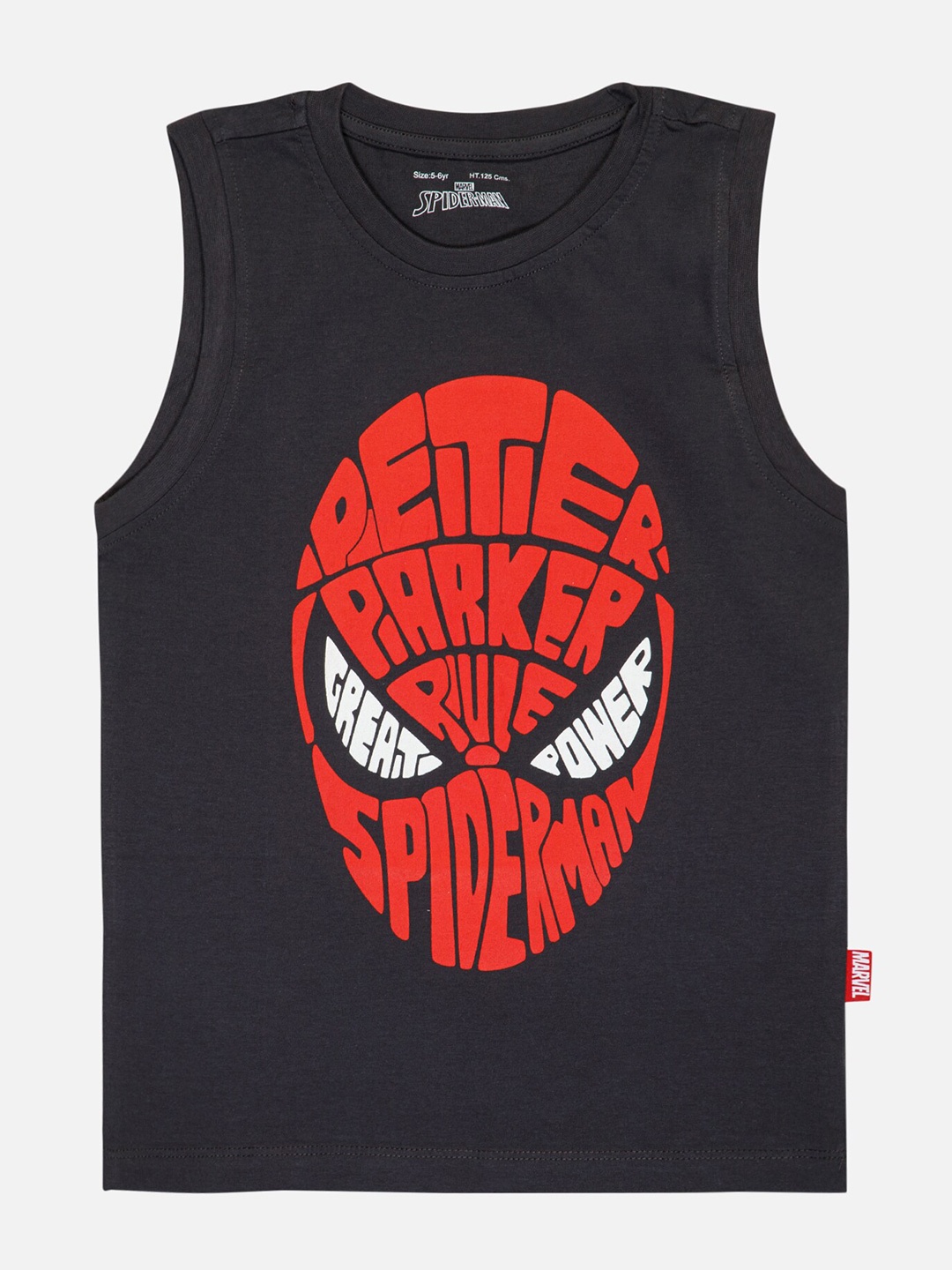

Bodycare Boys Round Neck Spiderman Printed T-shirt, Black