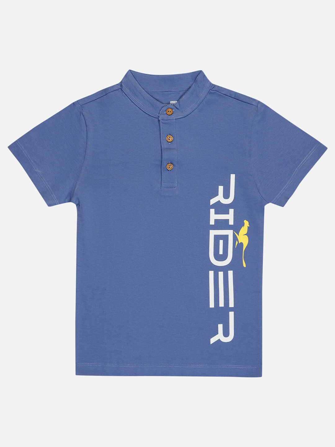 

Bodycare Boys Typography Printed Polo Collar T-shirt, Lavender