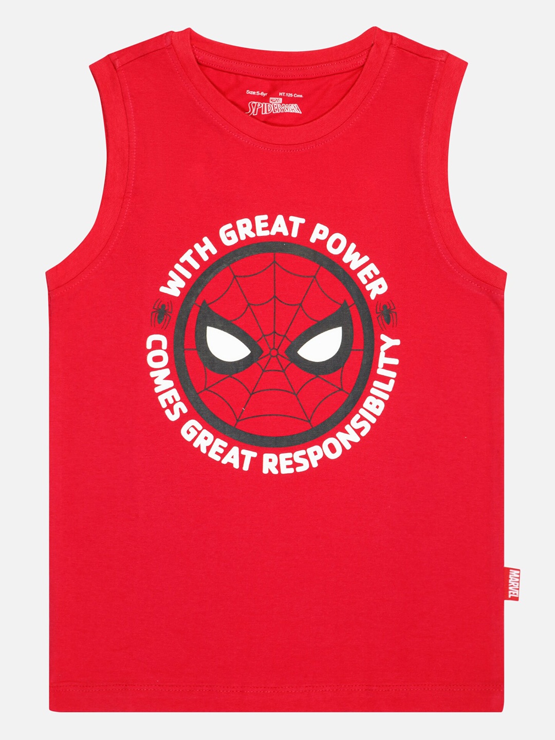 

Bodycare Boys Round Neck Spiderman Printed T-shirt, Red