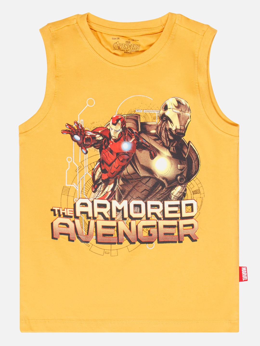 

Bodycare Boys Printed Cotton Avengers T-shirt, Mustard