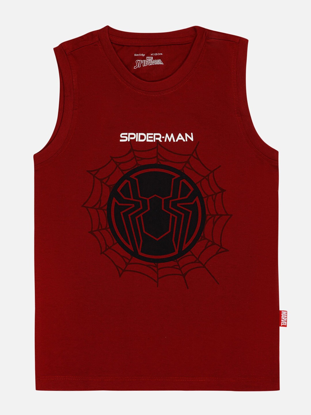 

Bodycare Boys Round Neck Spiderman Printed T-shirt, Maroon