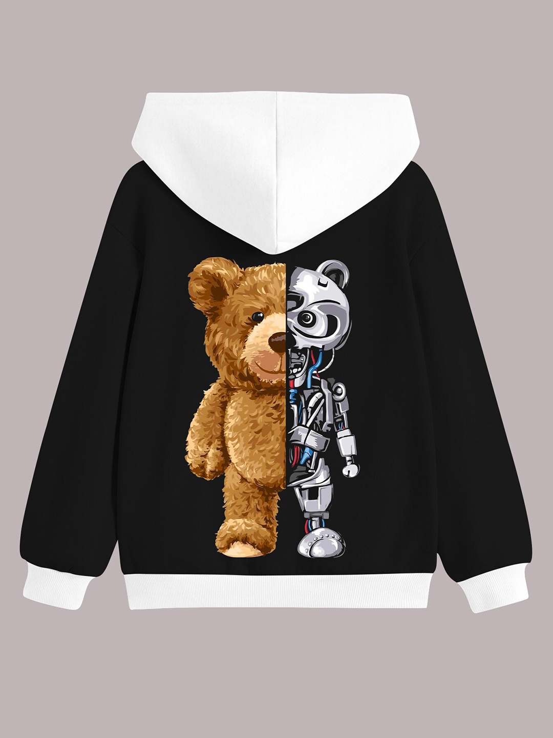 

BAESD Boys Graphic Printed Hooded Fleece Pullover Sweatshirt, Black