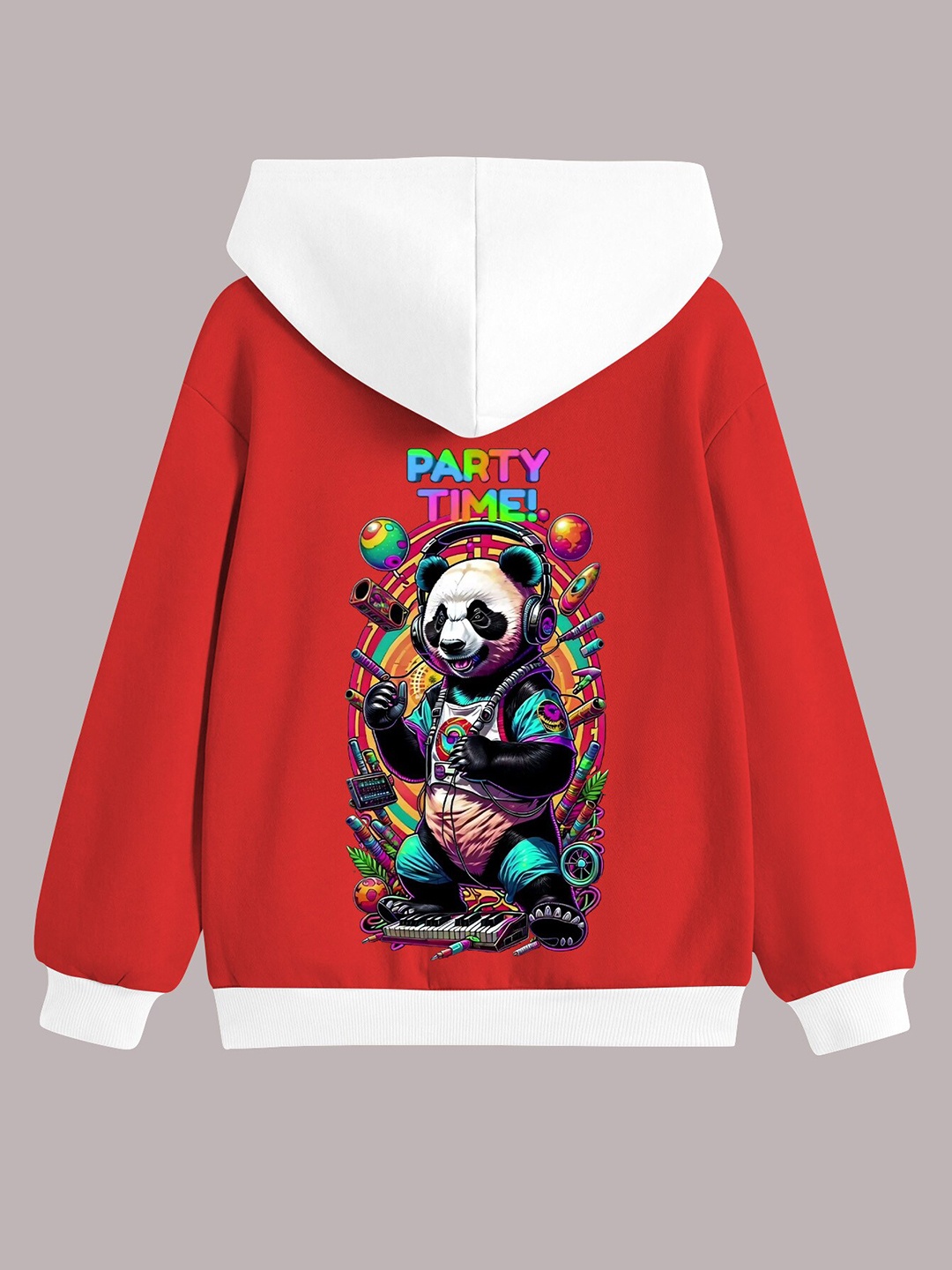 

BAESD Boys Graphic Printed Hooded Fleece Pullover Sweatshirt, Red