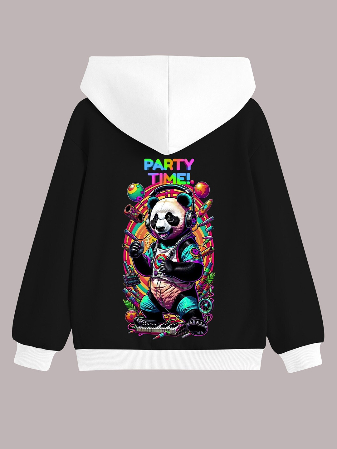 

BAESD Boys Graphic Printed Hooded Fleece Pullover Sweatshirt, Black