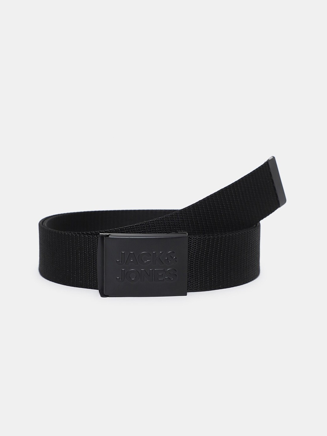 

Jack & Jones Men Textured Casual Belt, Black