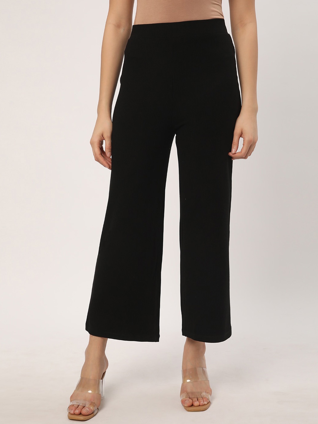 

R&B Women Flared Trouser, Black