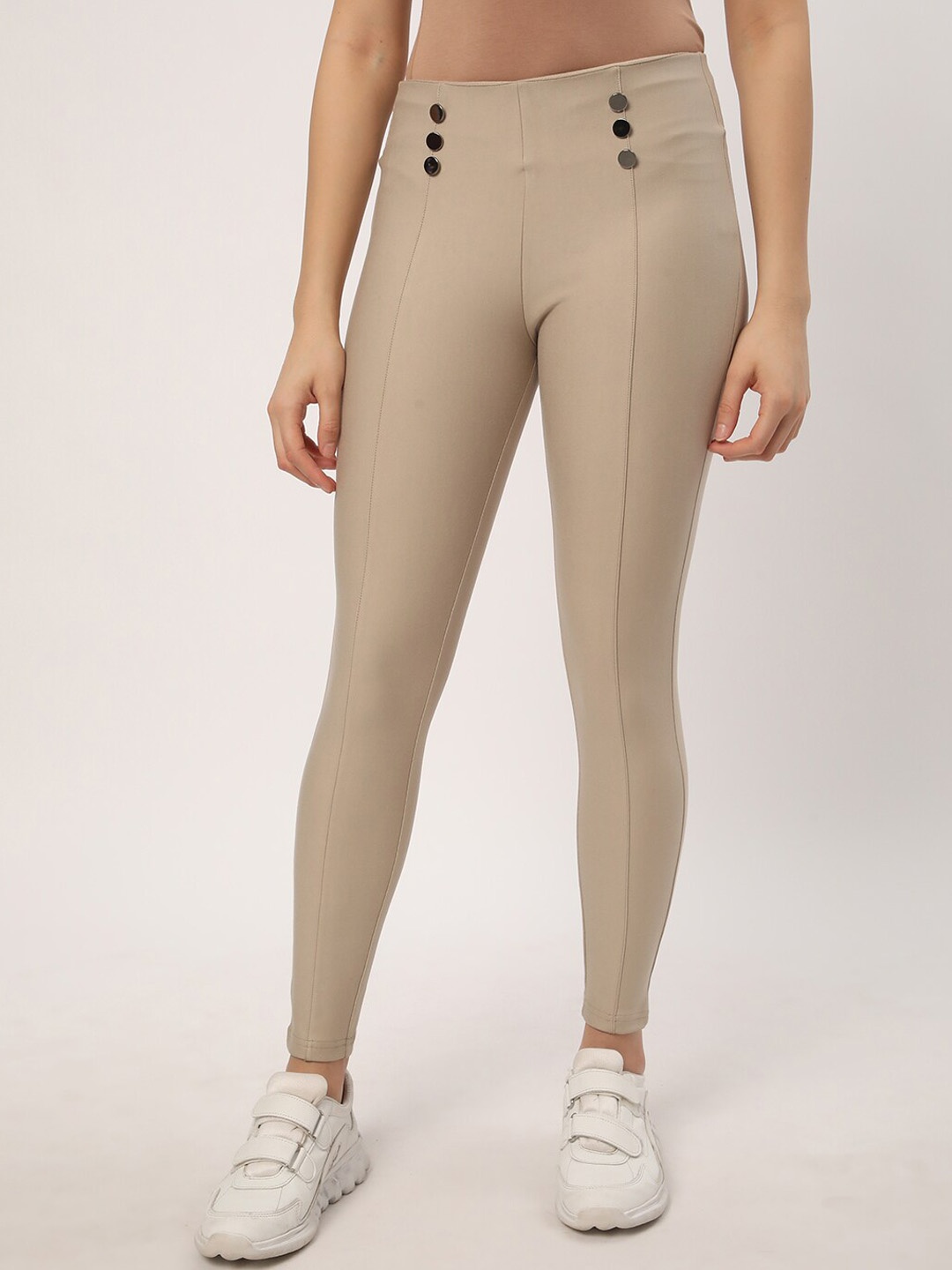

R&B Women Slim Fit Trouser, Beige