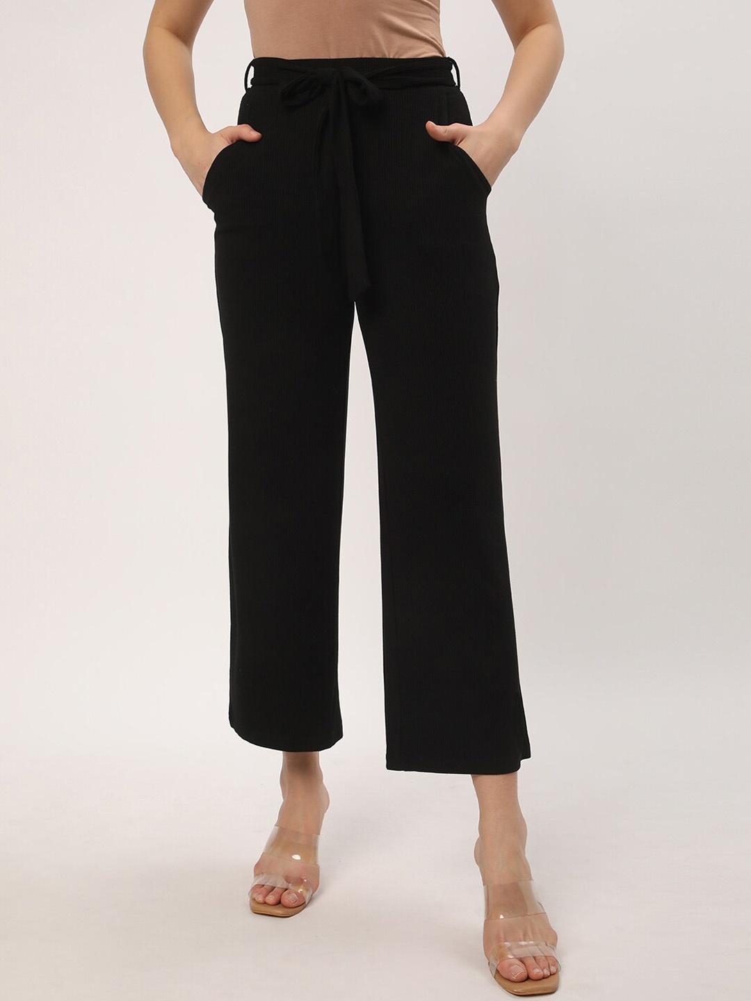 

R&B Women Relaxed Fit Trouser, Black