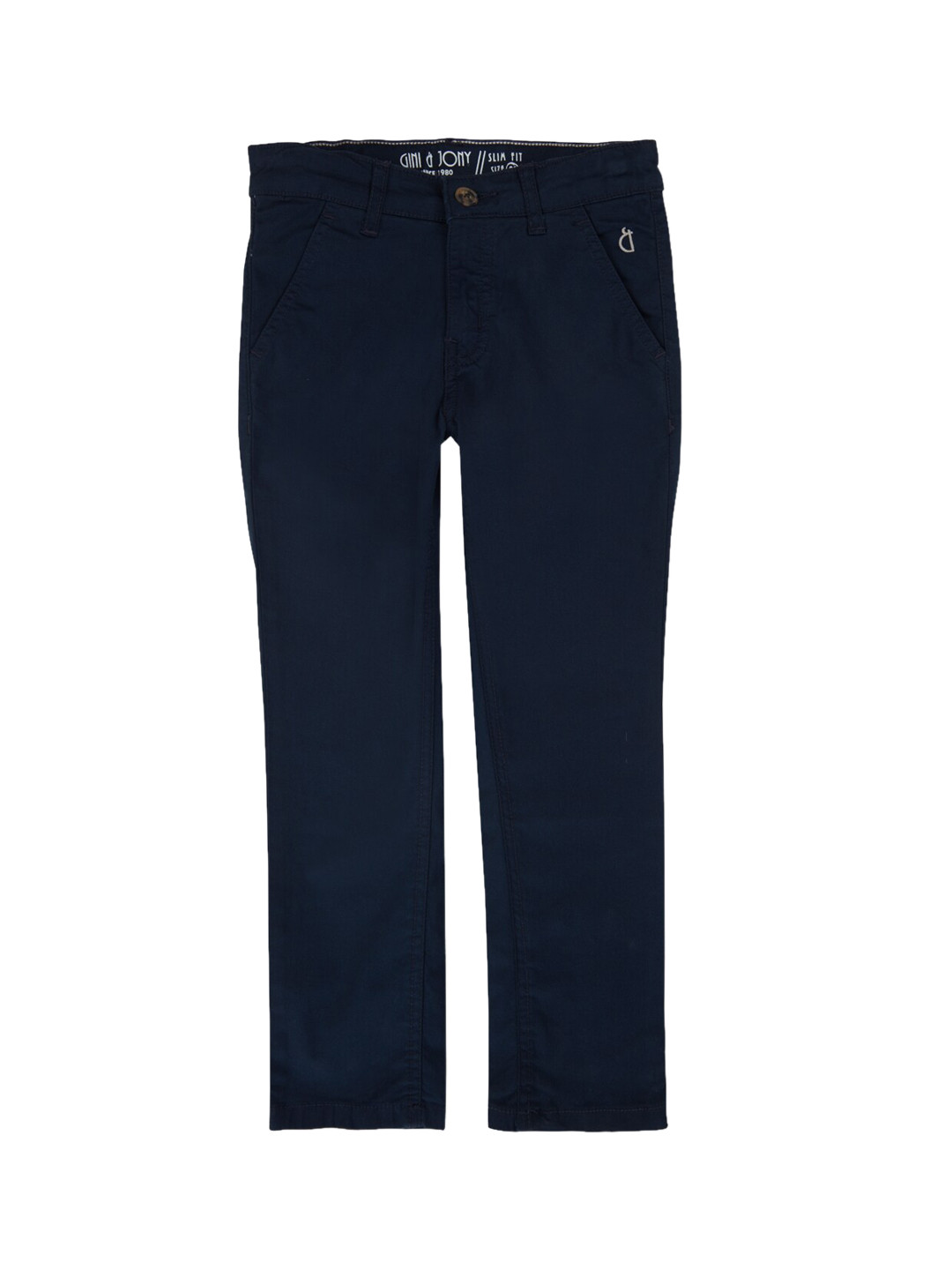

Gini and Jony Boys Mid-Rise Trousers, Navy blue