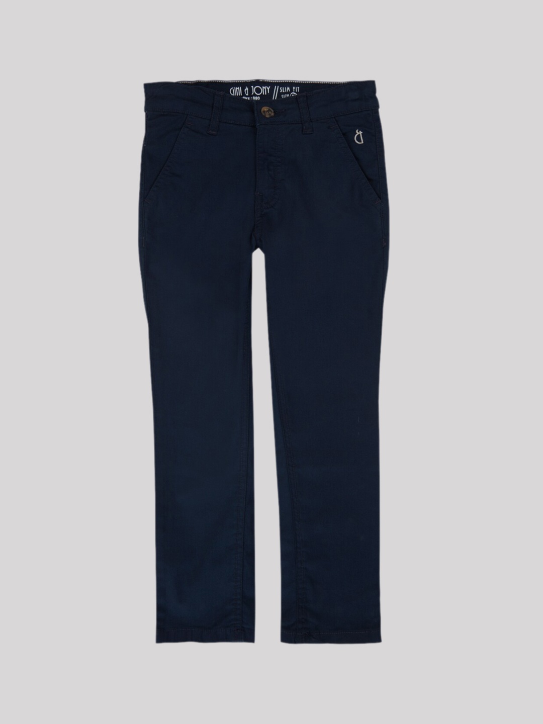 

Gini and Jony Boys Mid-Rise Trousers, Navy blue