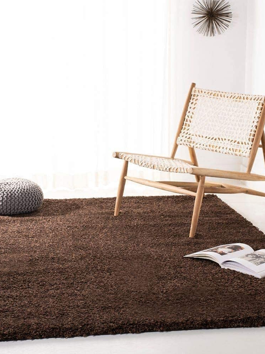 

AaHo Decor Coffee Brown Anti Skid Woolen Runner