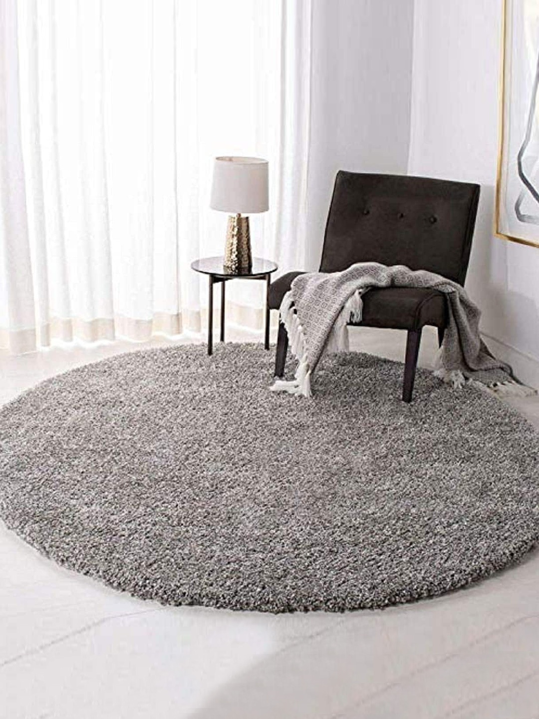 

AaHo Decor Grey Shaggy Carpet